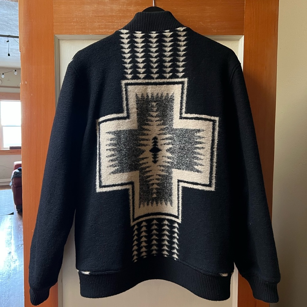 Pendleton Harding Park Jacquard Jacket Men’s Medium M Black